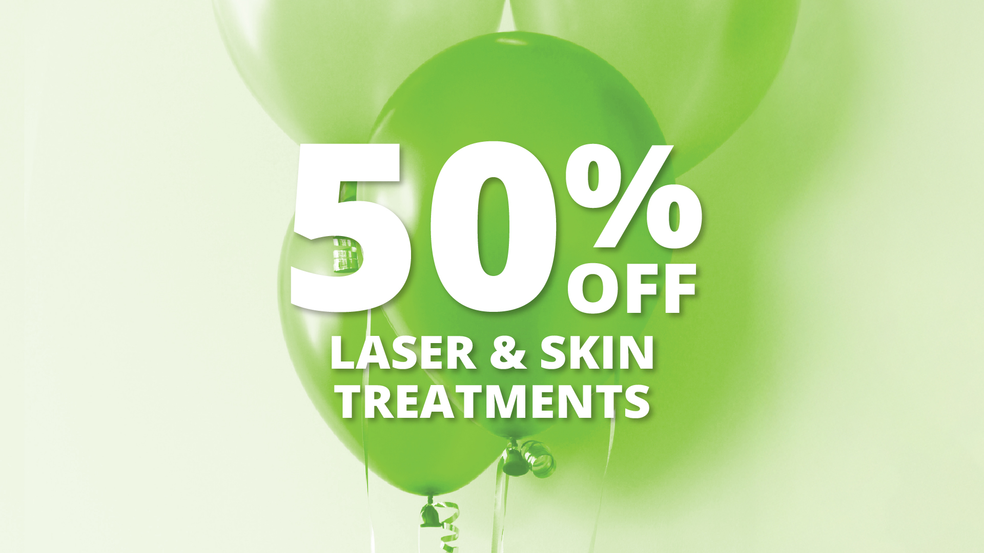 Celebrating 22 years of results! As a gift we’ve got 50% off Laser Hair Removal and Skin Treatments.